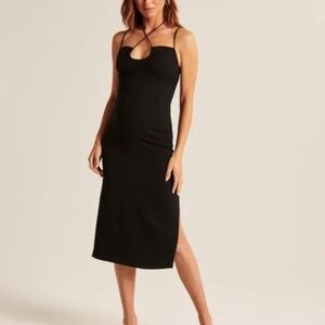 Abercrombie & Fitch Strappy Halter Midi dress